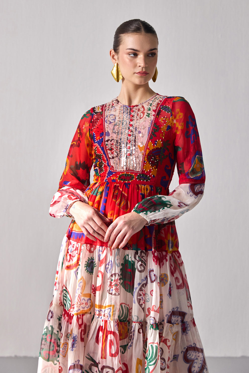 Kai Embellished Boho Dress